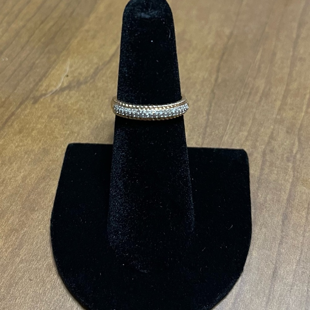 14k Yellow Gold Diamond Baguette Ring